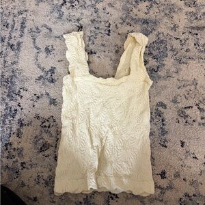 Elegant Cream Sleeveless Top